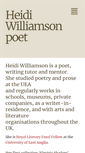 Mobile Screenshot of heidiwilliamsonpoet.com